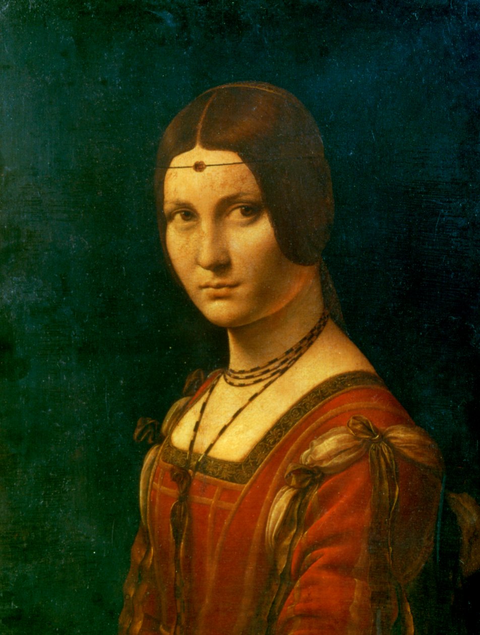 Portræt af en ukendt kvinde La Belle Ferroniere, c1490 af Leonardo da Vinci