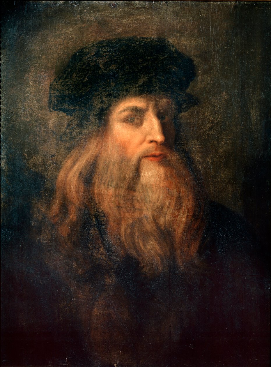 Formodet selvportræt (Lucan-portræt af de Vinci) - tempera på panel af Leonardo da Vinci