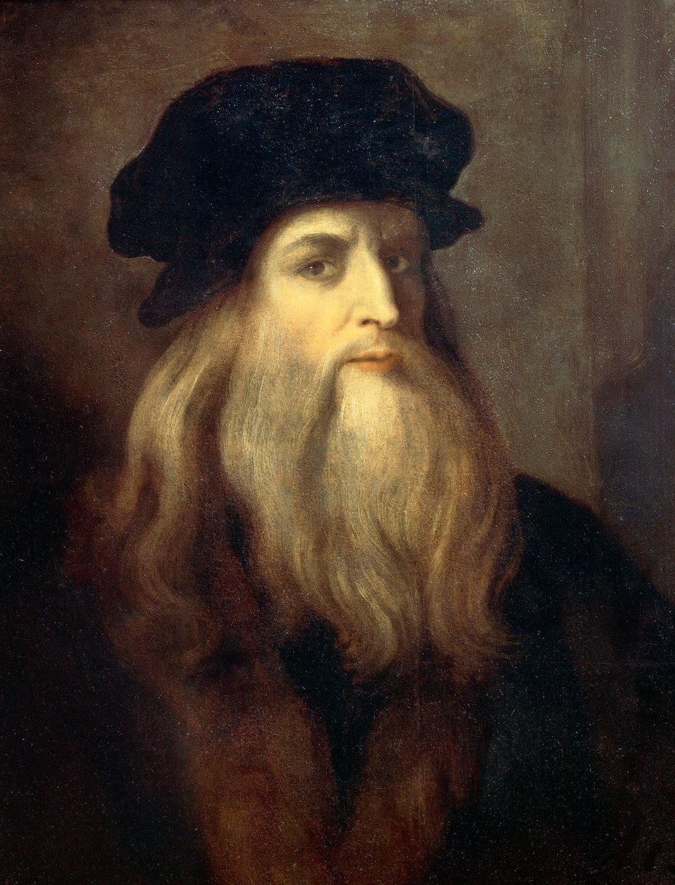 Formodet selvportræt (Lucan-portræt af de Vinci) - tempera på panel af Leonardo da Vinci