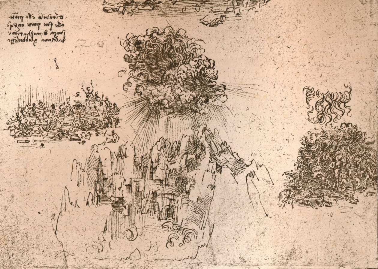 Repræsentation af naturfænomener, c1472-c1519 1883 af Leonardo da Vinci