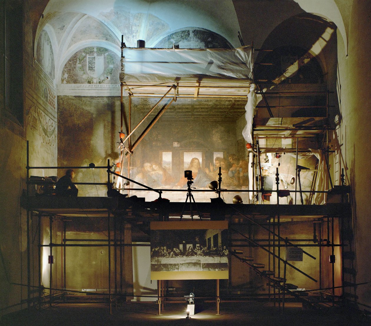 Siden 1982 har Giuseppina Brambilla gjort et ultimativt forsøg på at redde Leonardos sidste nadver (freske). af Leonardo da Vinci