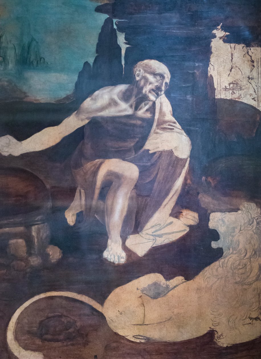 Sankt Jerome, ca. 1480-82 af Leonardo da Vinci