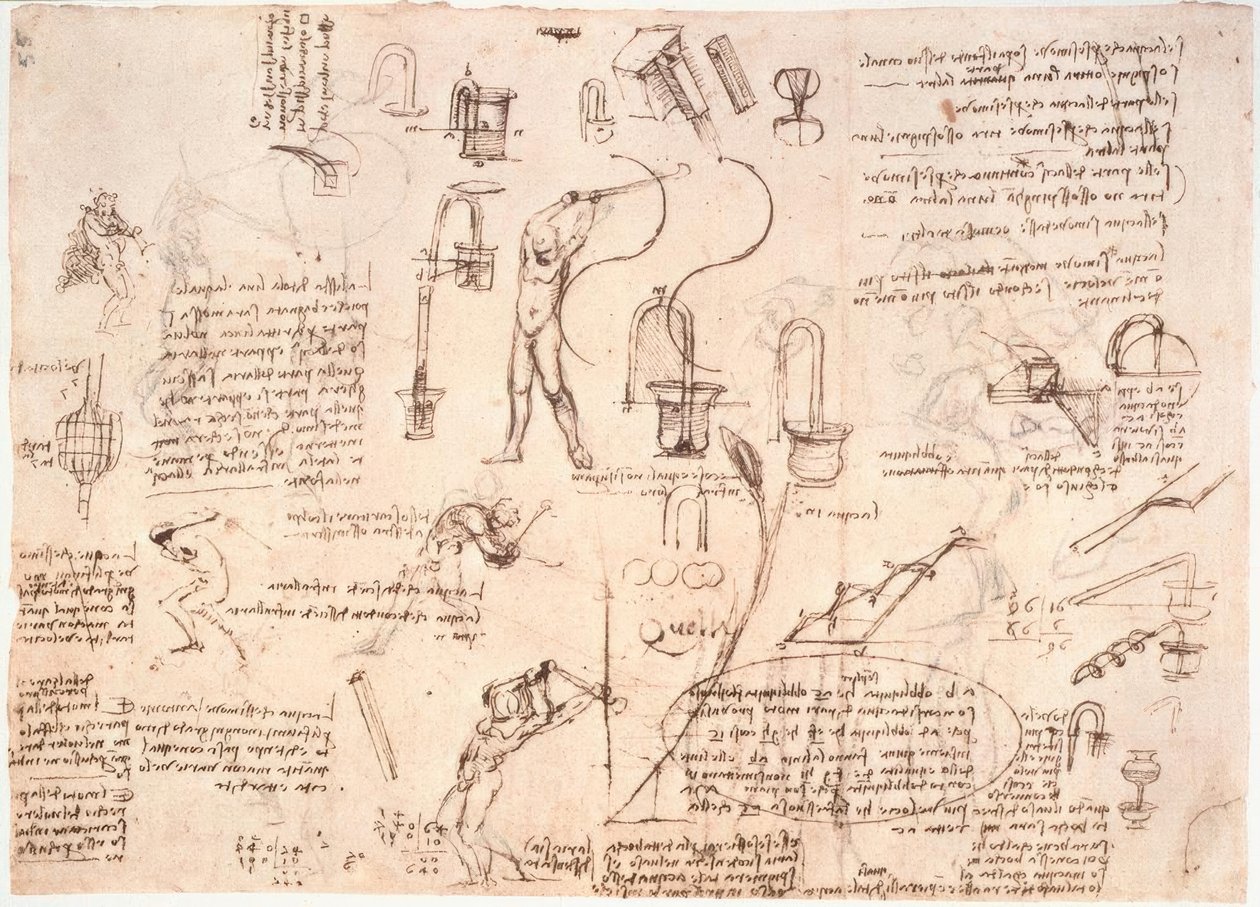 Undersøgelser af strømmen af ​​vand i rør ... af Leonardo da Vinci