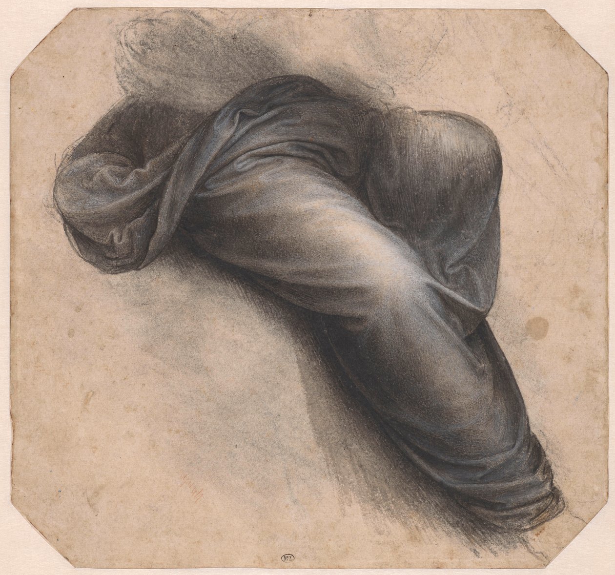 Studie for Jomfru og Barn med Sankt Anne, ca. 1508. af Leonardo da Vinci