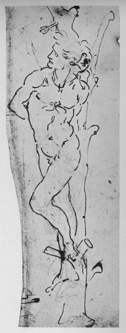 Studie for en St. Sebastian, c1480 1945 af Leonardo da Vinci