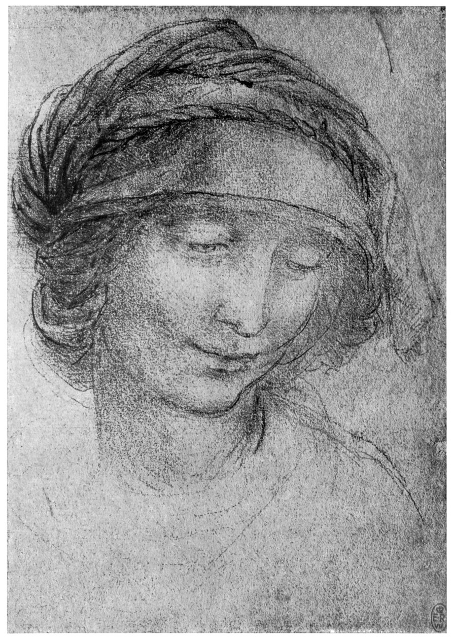 Studie for lederen af St Anne, c1508 1954 af Leonardo da Vinci