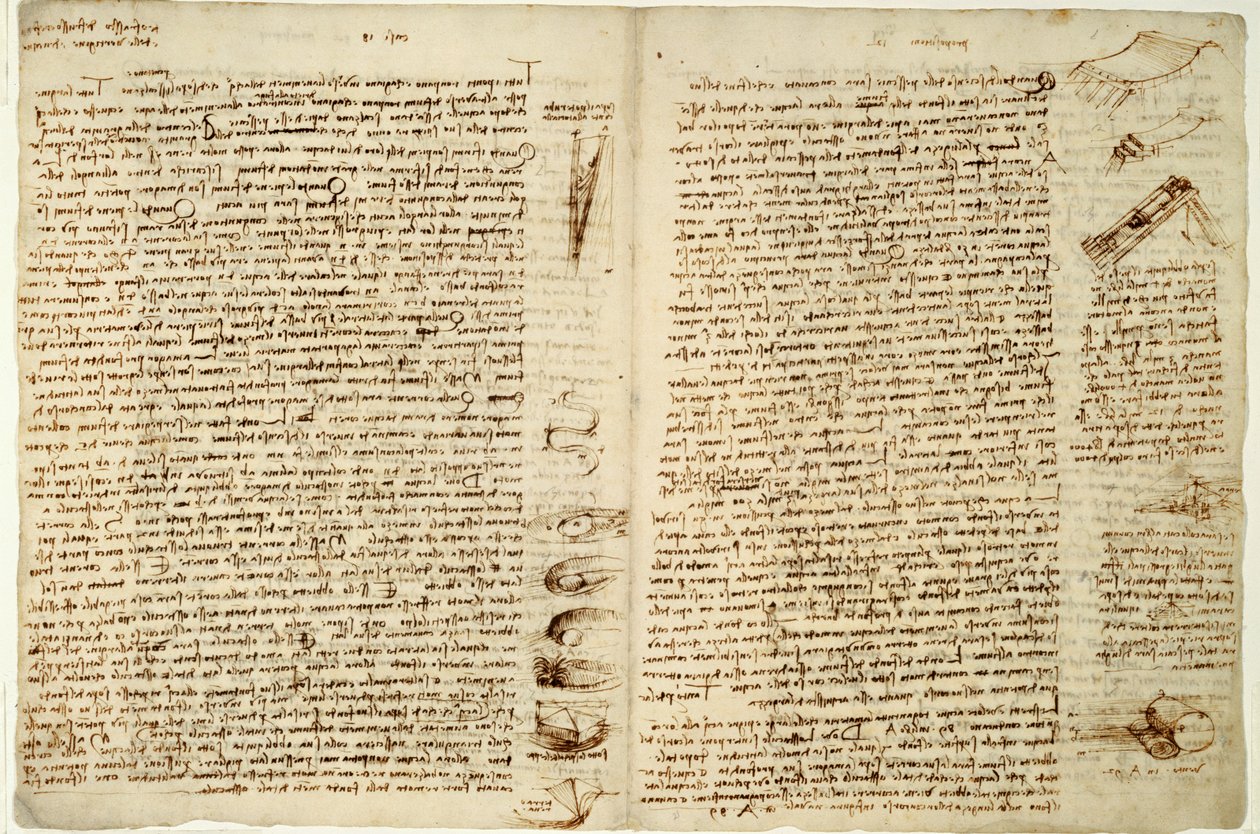 Codex Hammer eller Codex Leicester, 1508-12 af Leonardo da Vinci