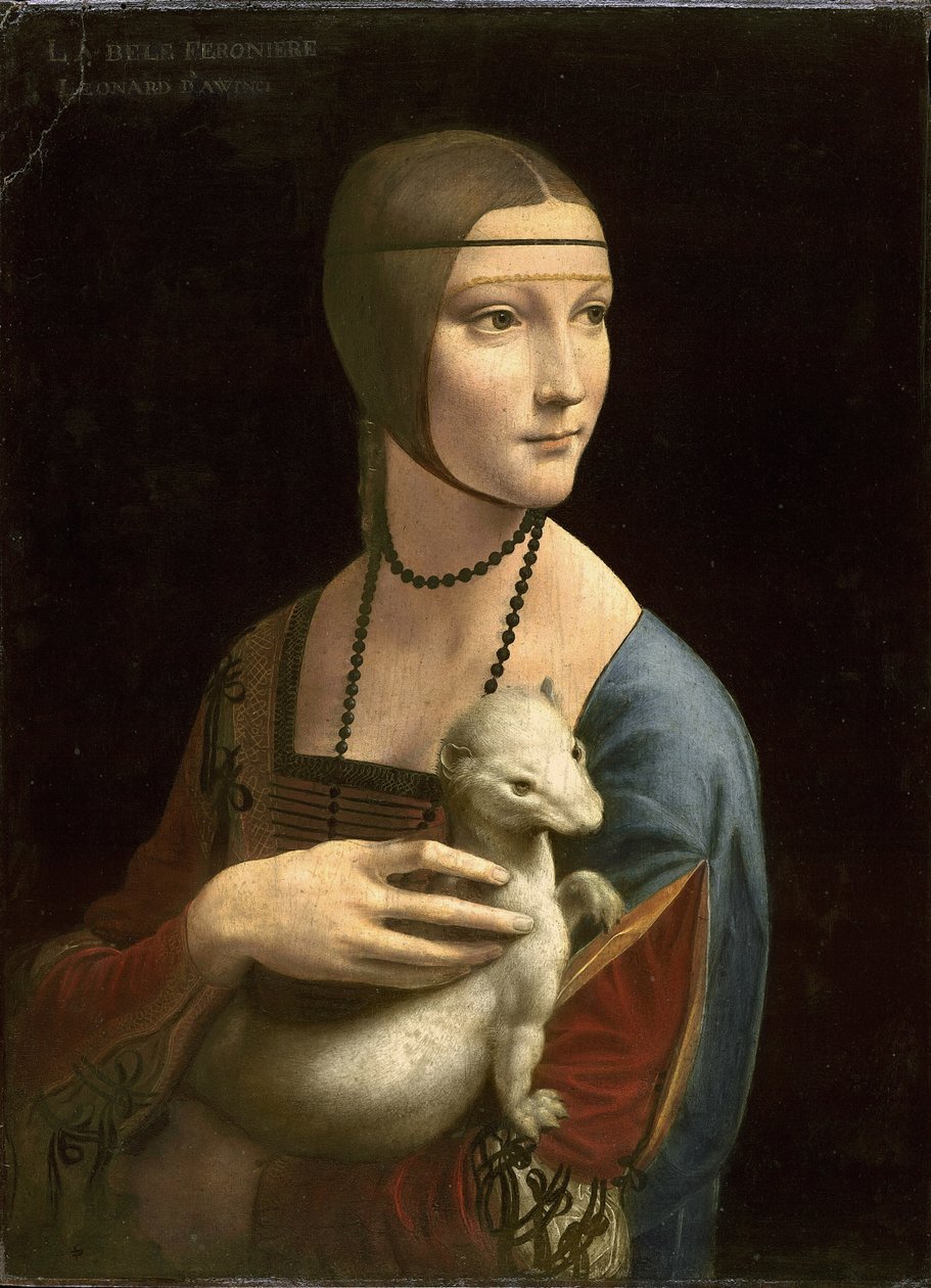 Damen med hermelinen (Cecilia Gallerani) af Leonardo da Vinci