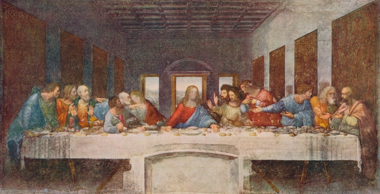 Den sidste nadver, 1494-1498 af Leonardo da Vinci