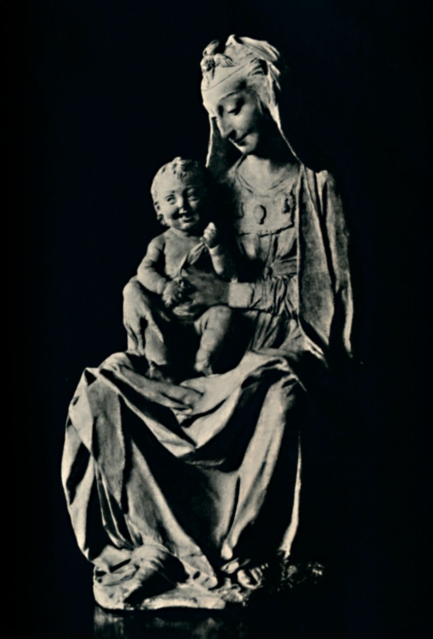 Madonnaen med det leende barn, 1928 af Leonardo da Vinci