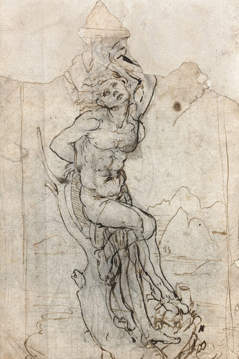 Sankt Sebastians martyrium, mellem 1482 og 1485. af Leonardo da Vinci