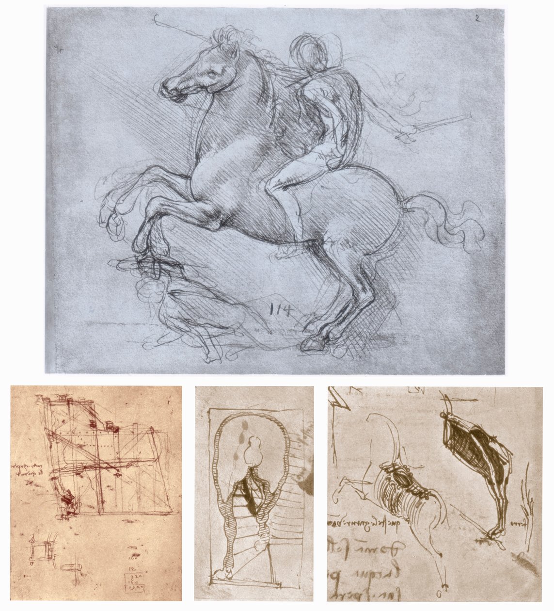 Sforza-monumentet, c1488-1493 af Leonardo da Vinci
