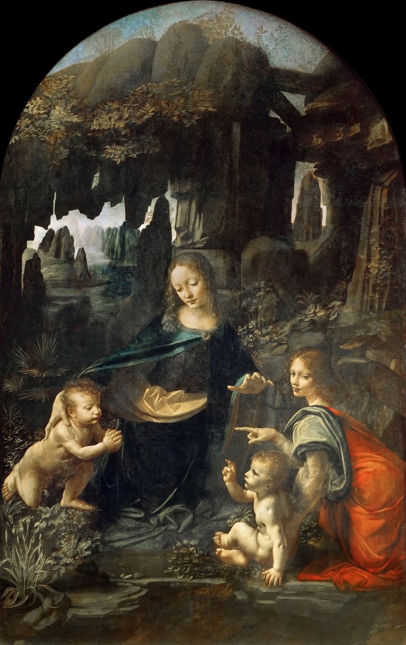 The Virgin of the Rocks, mellem 1492 og 1508. af Leonardo da Vinci
