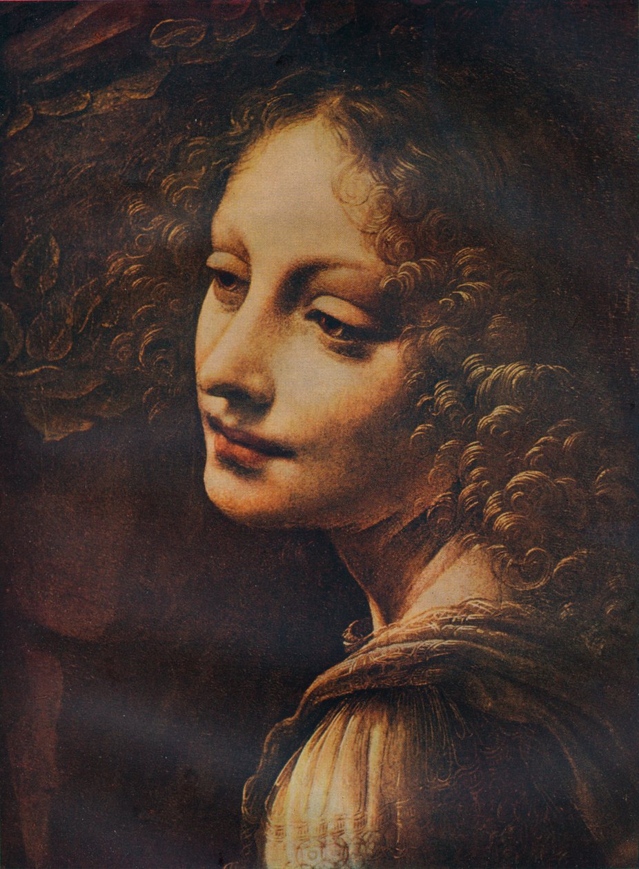 The Virgin of the Rocks detalje, c1491 af Leonardo da Vinci