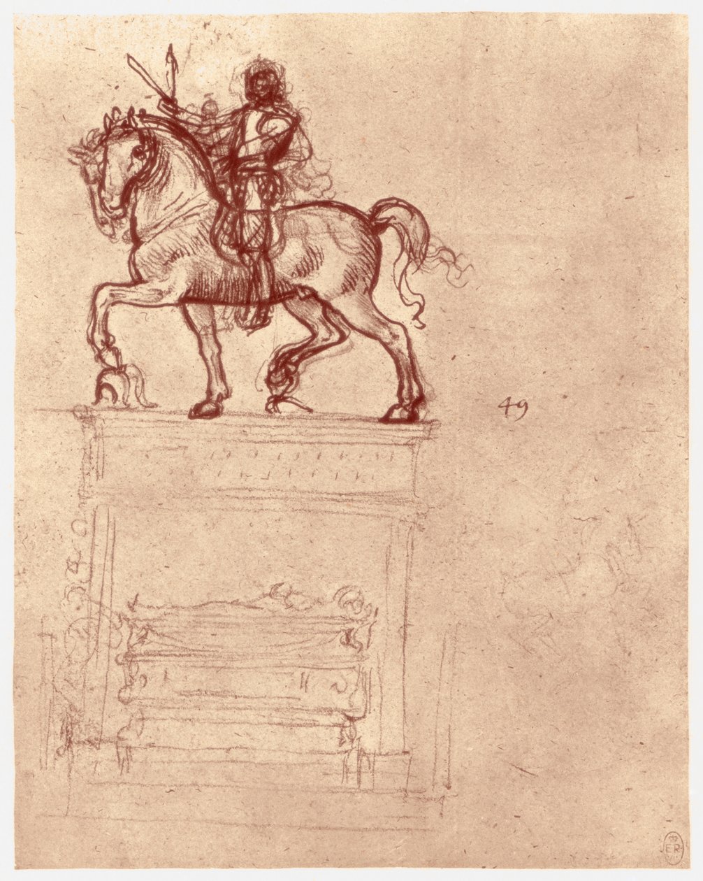Trivulzio-monumentet, c1511 af Leonardo da Vinci