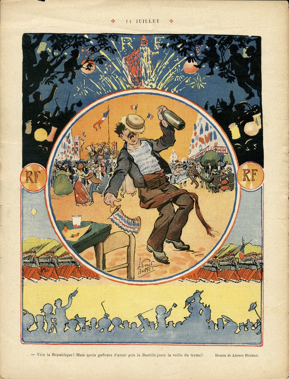 Illustration af Leonce Burret (1865-1915) i Le Rire af Leonce Burret