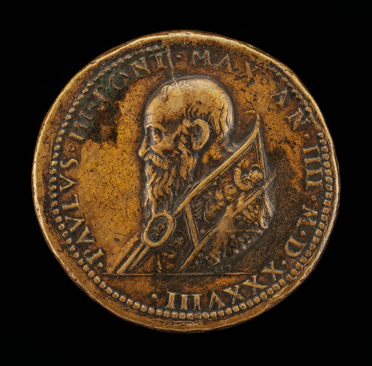 Paul 3. (Alessandro Farnese, 1468-1549), pave fra 1534 [forside] af Leone Leoni
