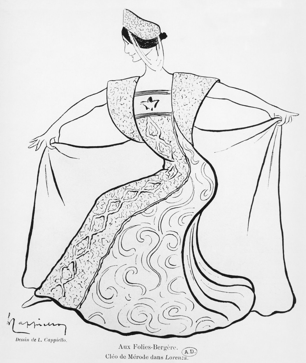 Cleo de Merode i balletpantomimen 