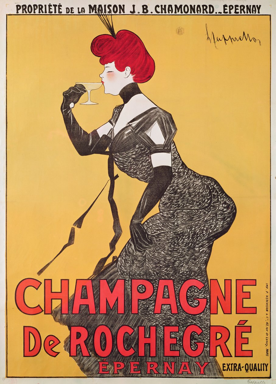 Plakat reklame Champagne de Rochegre af Leonetto Cappiello