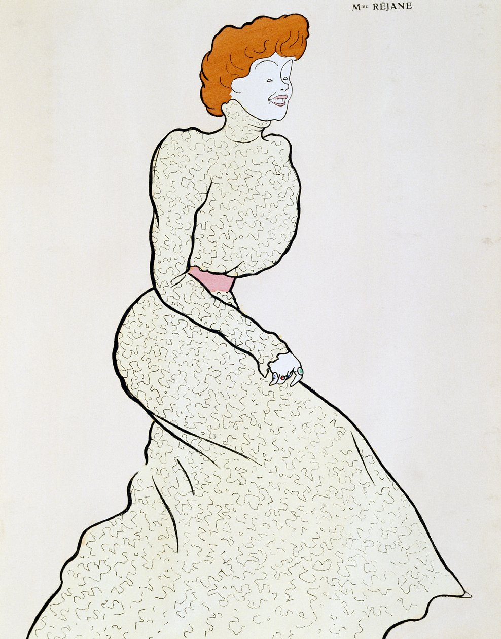 Skuespiller Gabrielle Rejane (1856-1920), tegning af Leonetto Cappiello (1875-1942) af Leonetto Cappiello