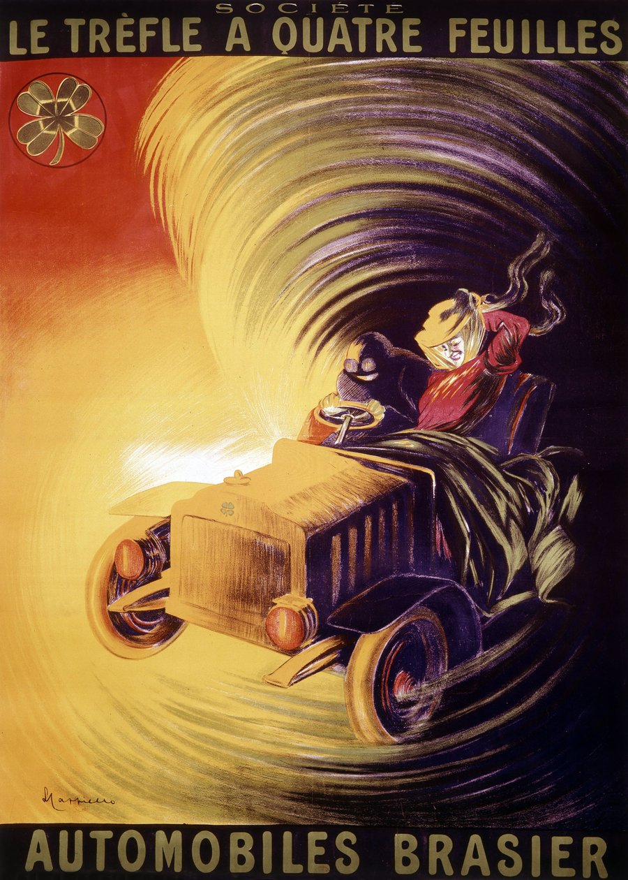Annonce af Leonetto Cappiello for Brasier-bilerne i Frankrig omkring 1900 af Leonetto Cappiello