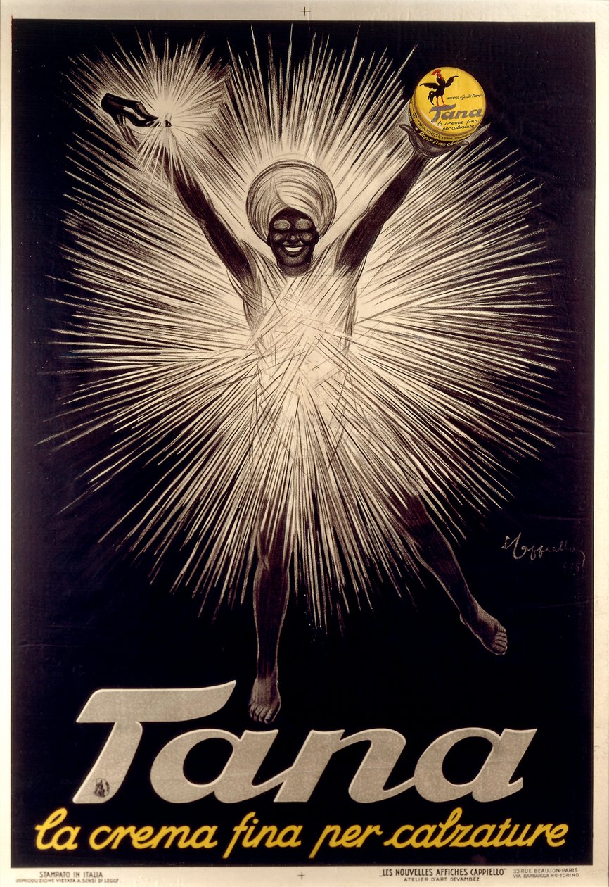 Annonce for Tana skosværte af Leonetto Cappiello, plakat af Leonetto Cappiello