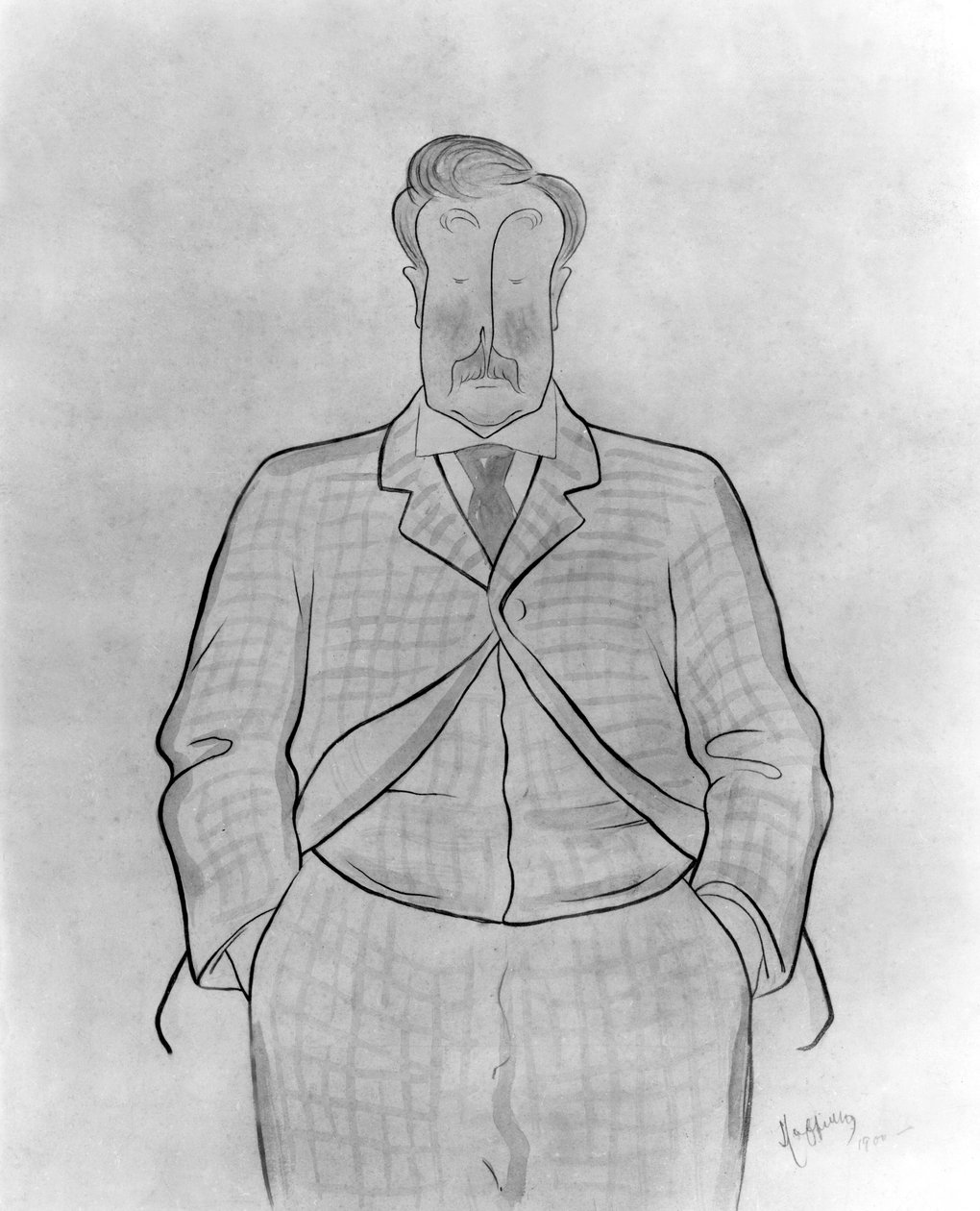 Alphonse Allais (1854-1905) fransk journalist og forfatter, tegning af Leonetto Cappiello af Leonetto Cappiello