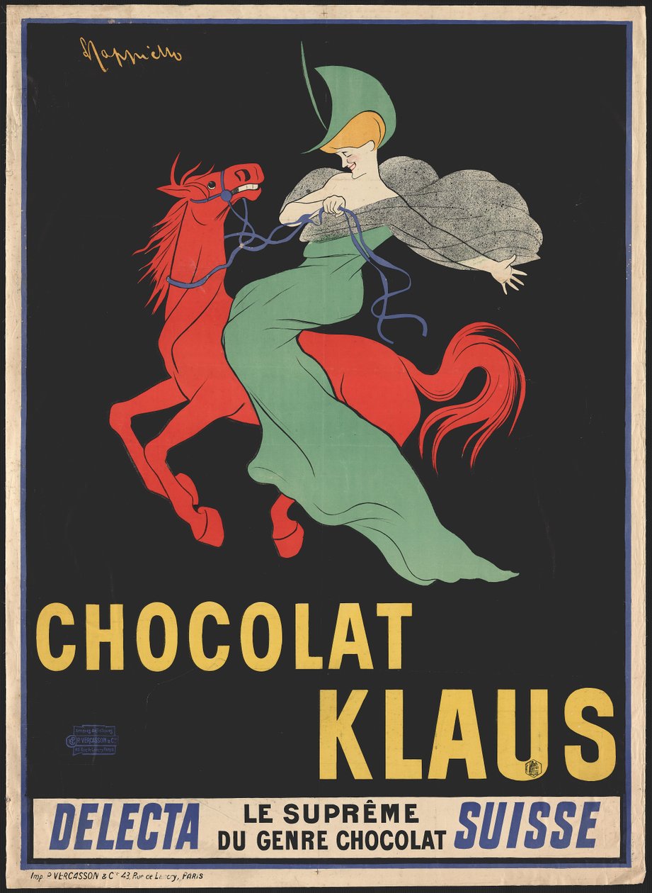 Chokolade Claus, 1902. af Leonetto Cappiello
