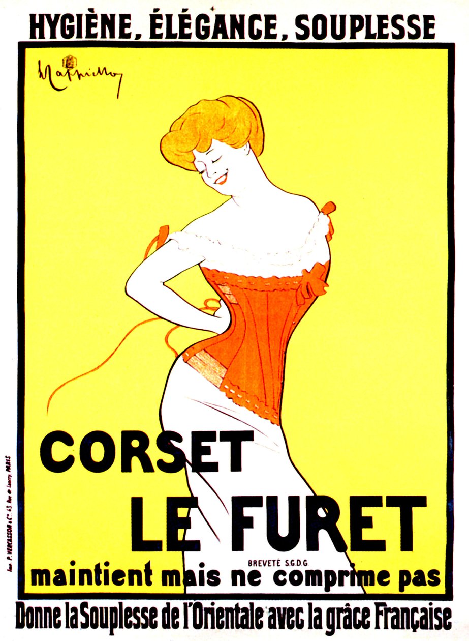 Korsettrykt annonce af Leonetto Cappiello omkring 1901 af Leonetto Cappiello