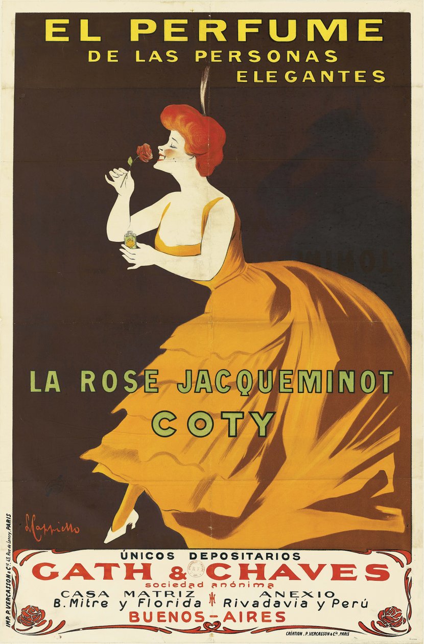 Coty - La Rose Jacqueminot, 1904. af Leonetto Cappiello
