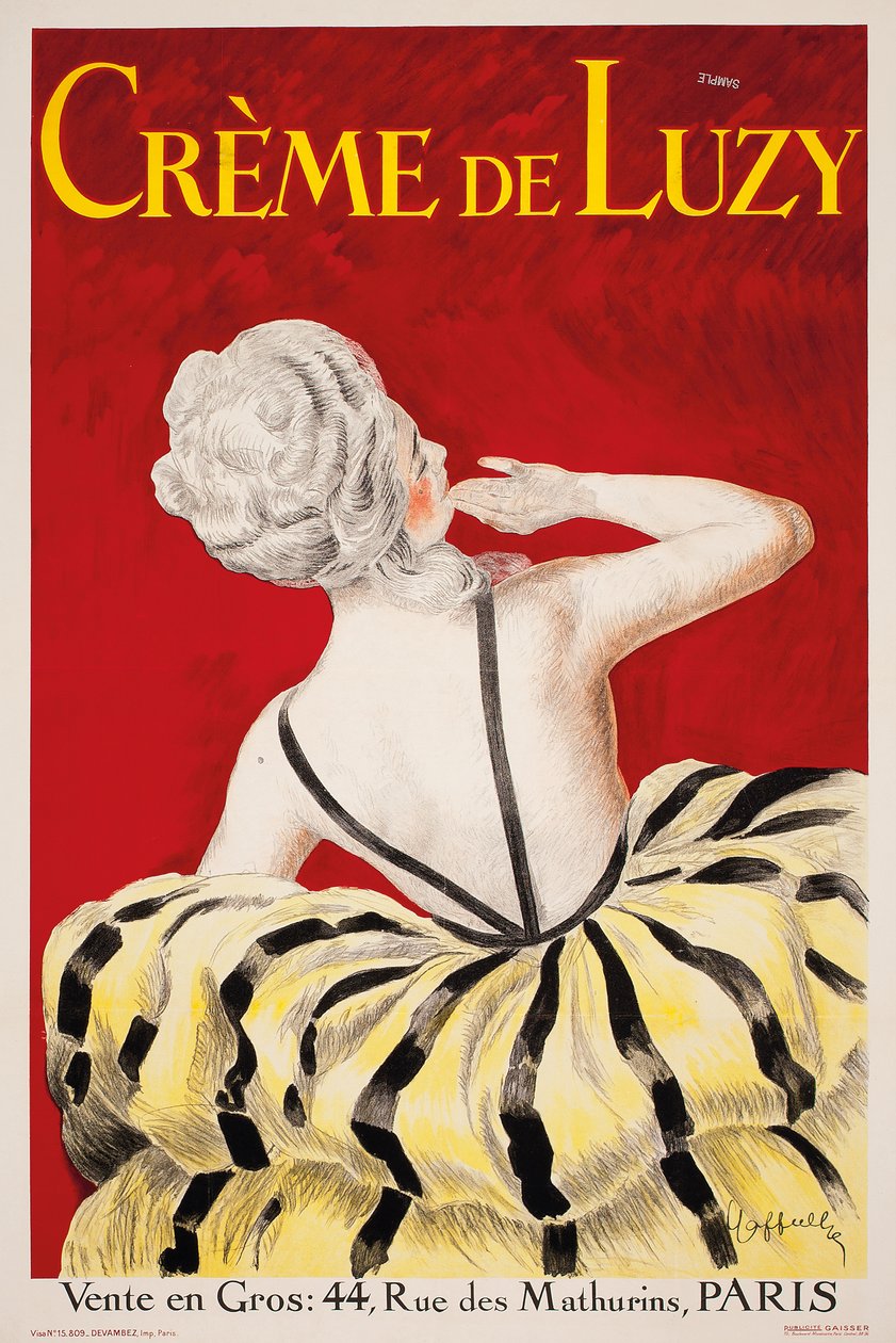 "Creme de Luzy", en reklameplakat for det parisiske kosmetikfirma Luzy, 1919 af Leonetto Cappiello