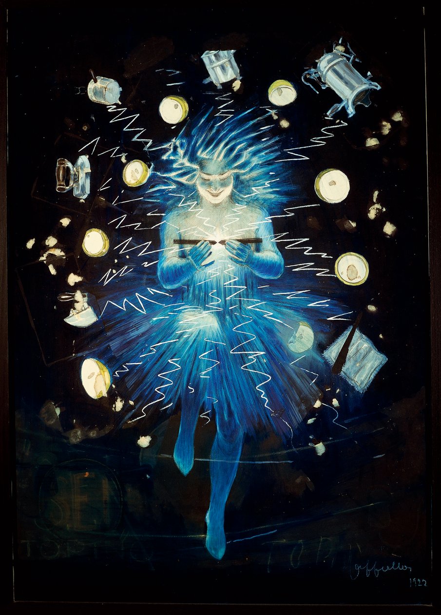 Udkast til plakat til et elektrisk apparat af Leonetto Cappiello