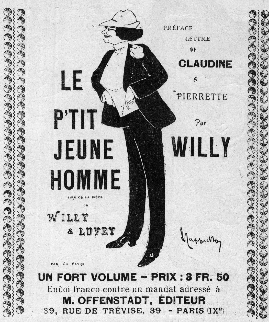 FLEECE EMILIE MARIE BOUCHU i ""Den lille unge mand"" af Leonetto Cappiello