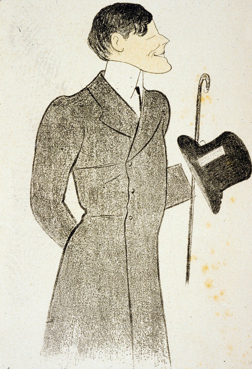Francis de Croisset (1877 1937) dramatisk forfatter medforfatter med RobertDeflers af "Vignes du seigneur" ven af MarcelProustTegning af Cappielo 1905 af Leonetto Cappiello