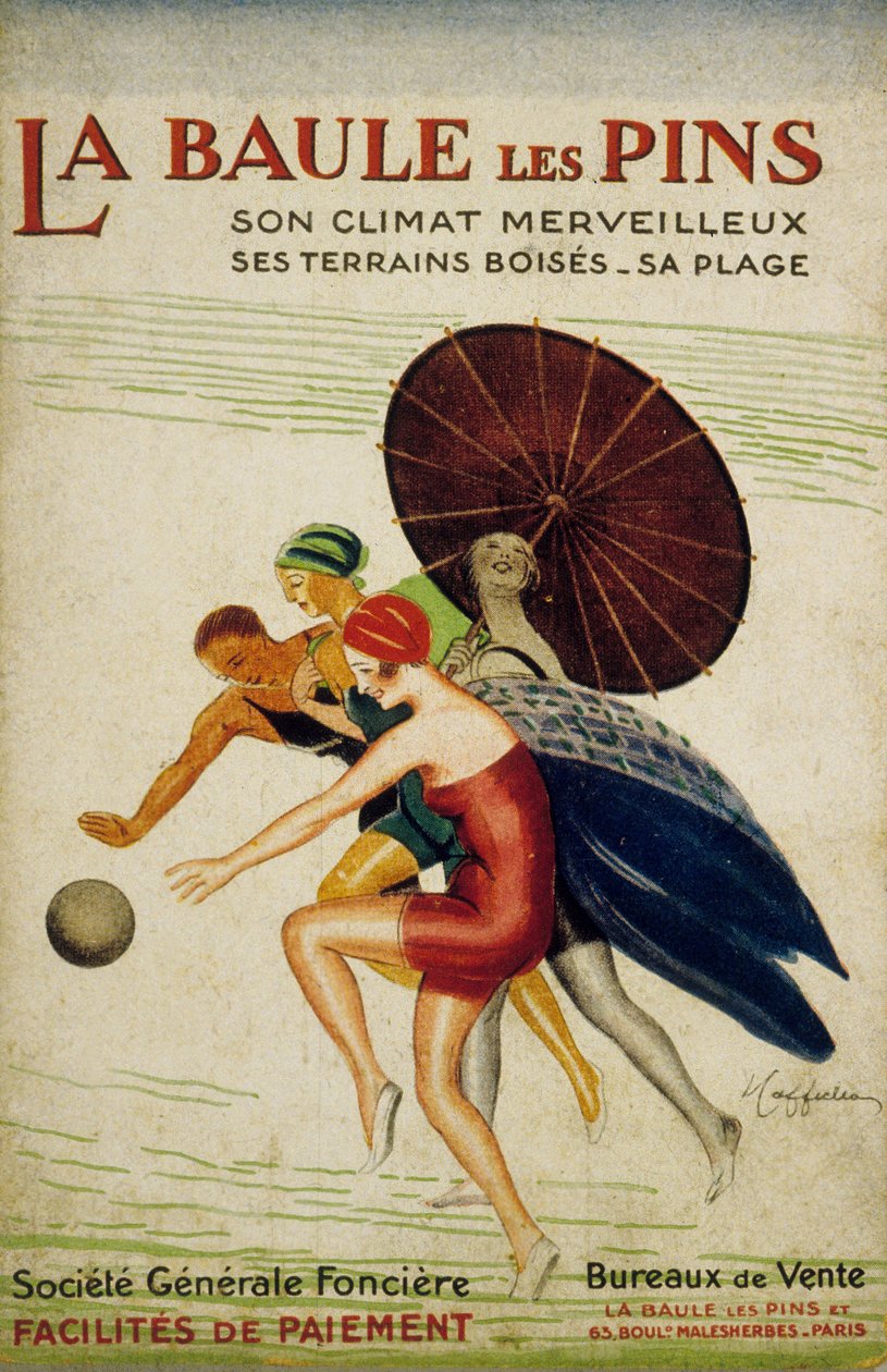 Fransk reklame af Leonetto Cappiello for "societe Generale fonciere" i La Baule les Pins, Frankrig, 30