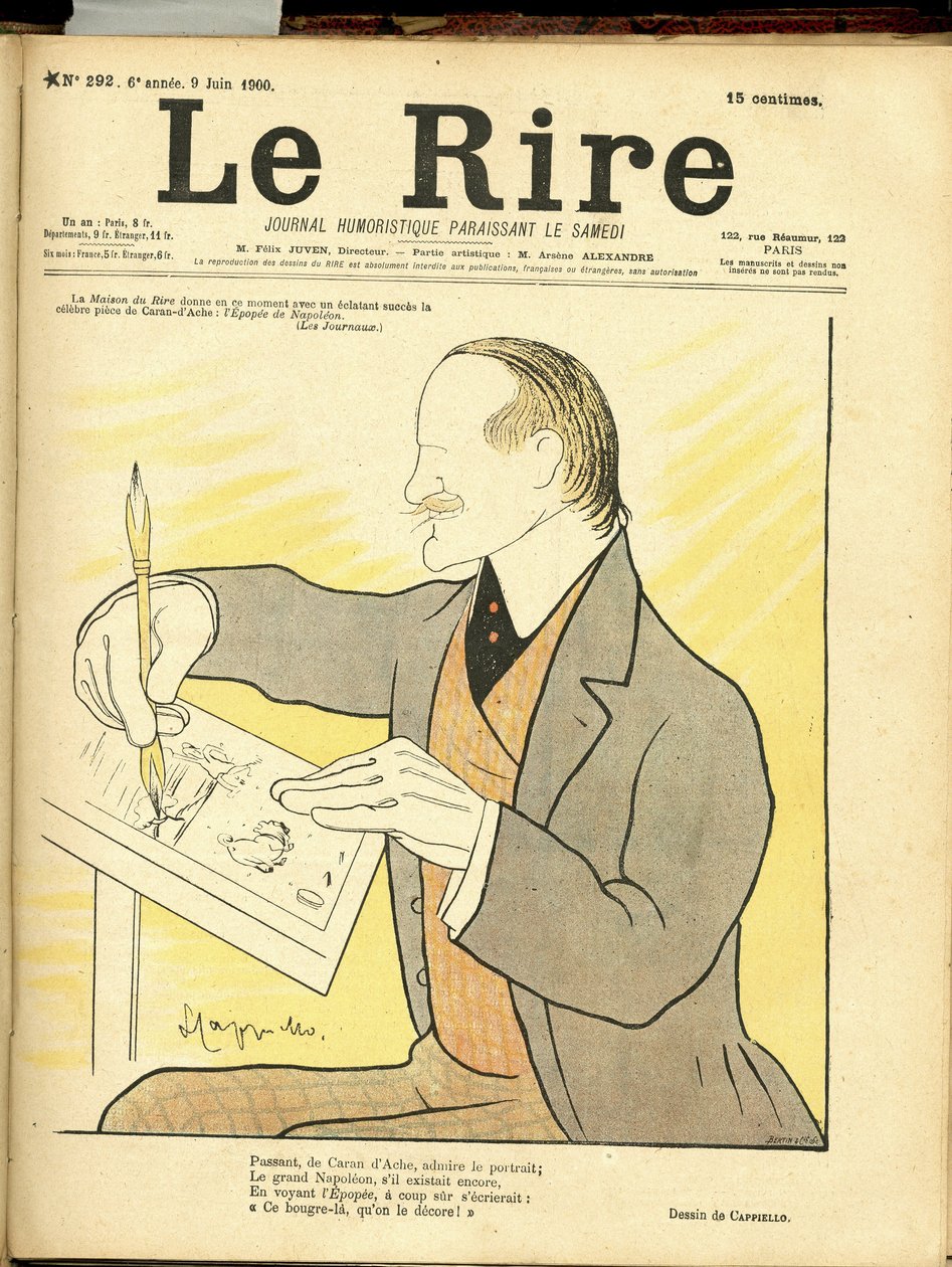 Illustration af Leonetto Cappiello dit Cappiello (1875-1942) til forsiden af ​​Le Rire af Leonetto Cappiello