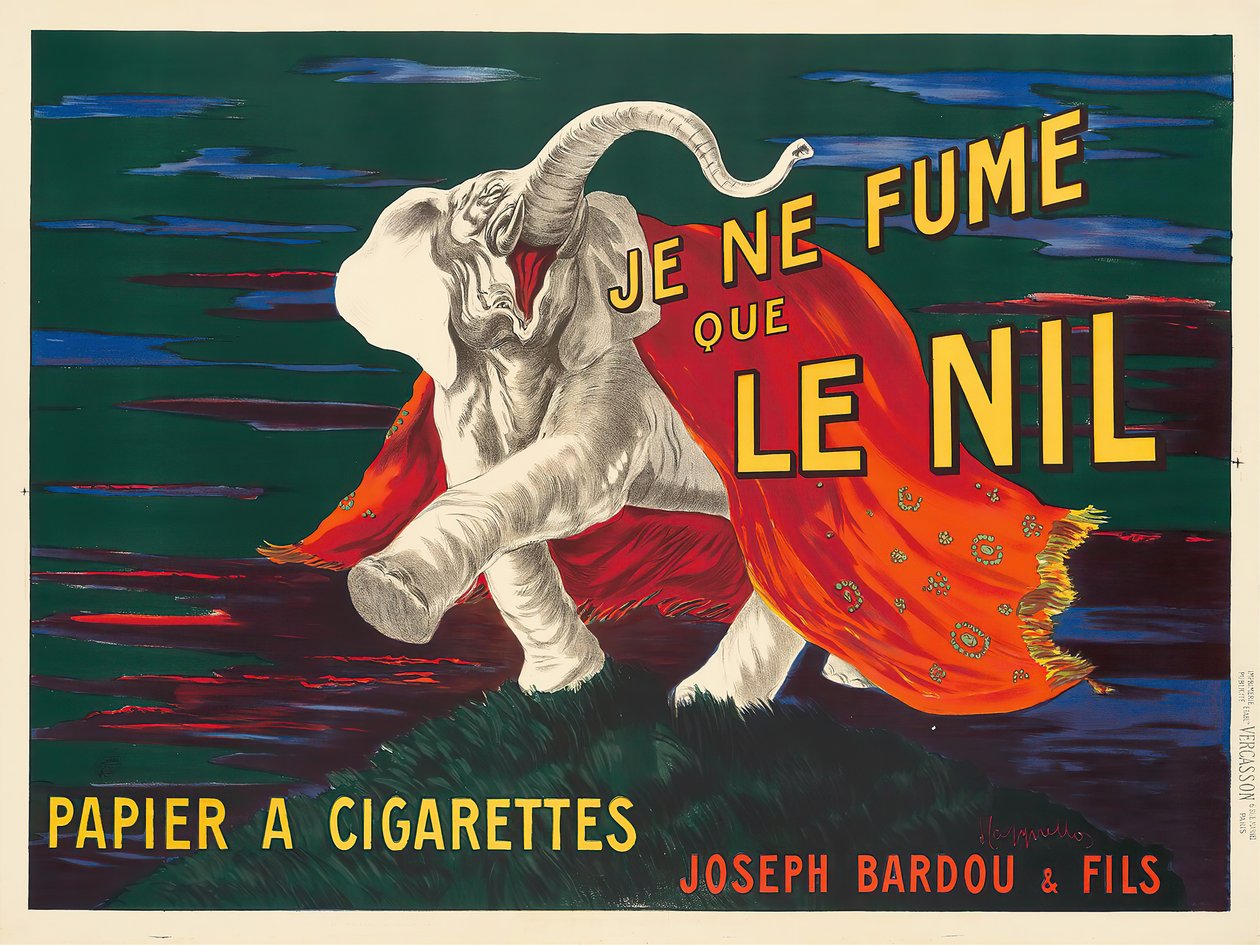 Jeg ryger kun Nilen, 1912. af Leonetto Cappiello