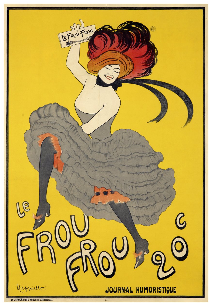 Le Frou-Frou (1899) åbningsnummer af Leonetto Cappiello