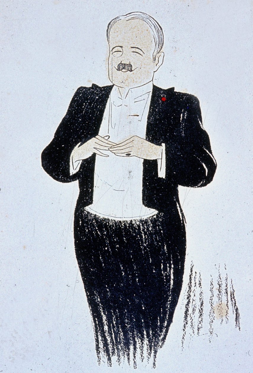 Marcel Prevost (1862-1941) fransk romanforfatter tegning af Cappiello 1905 af Leonetto Cappiello