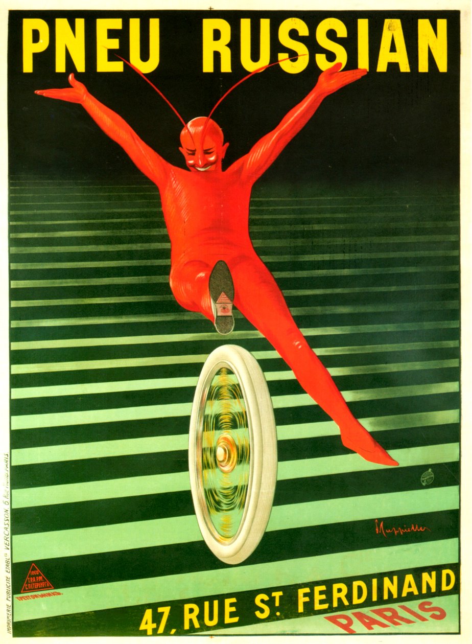 Pneu russisk-amerikansk af Leonetto Cappiello