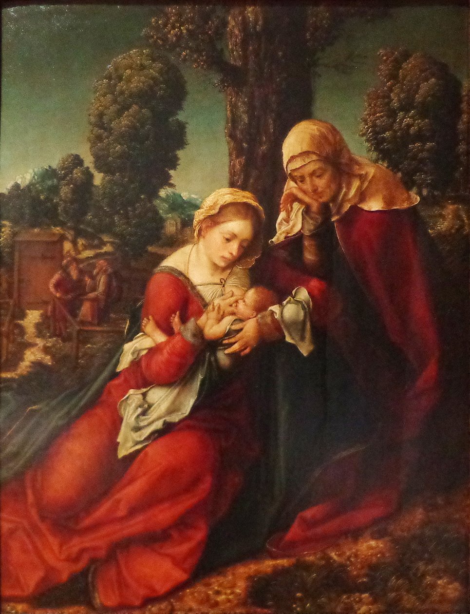 Tysk: Den hellige familie Den hellige familie af Leonhard Beck