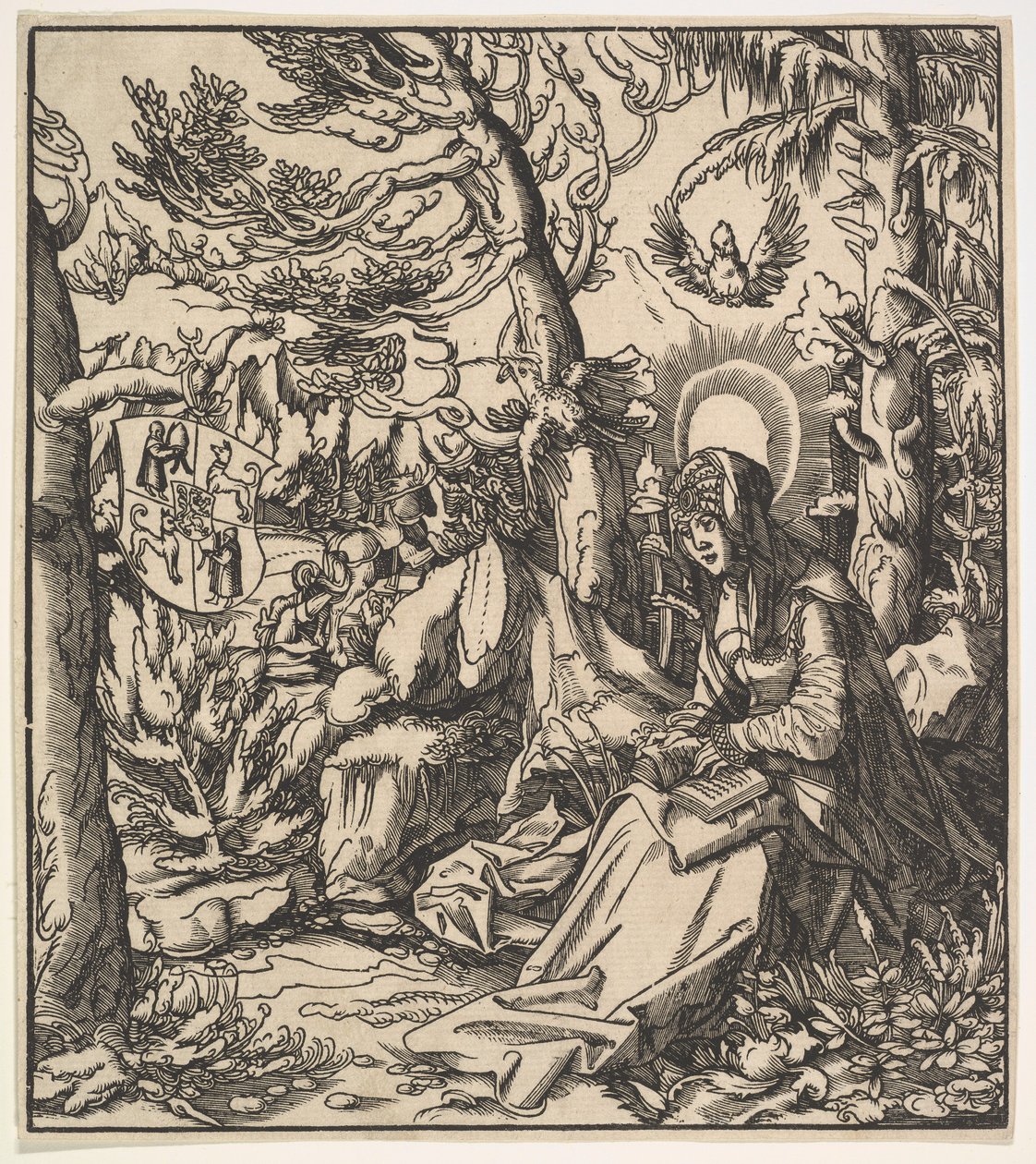 Sankt Ita af Toggenburg, fra de habsburgske hellige, 1516-18. af Leonhard Beck