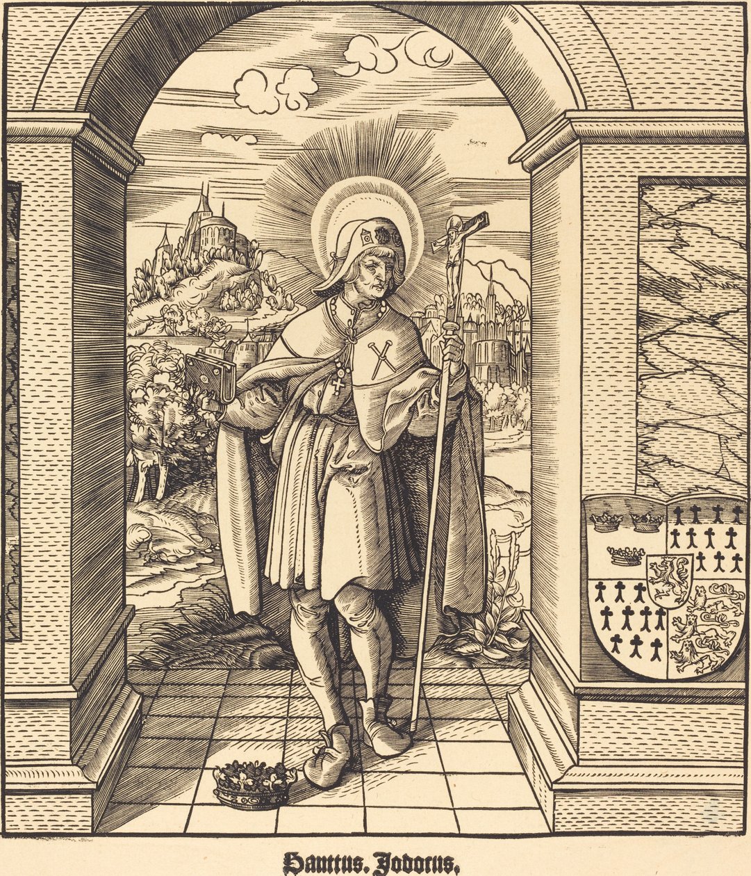 Sankt Jodocus af Leonhard Beck