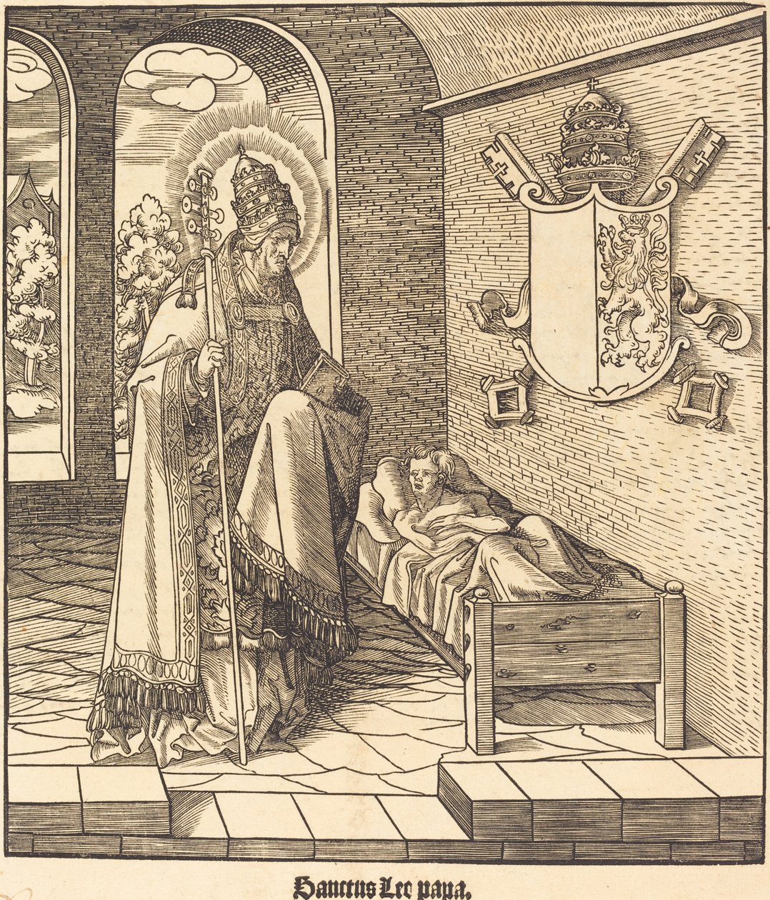 Sankt Leo (pave Leo IX) af Leonhard Beck