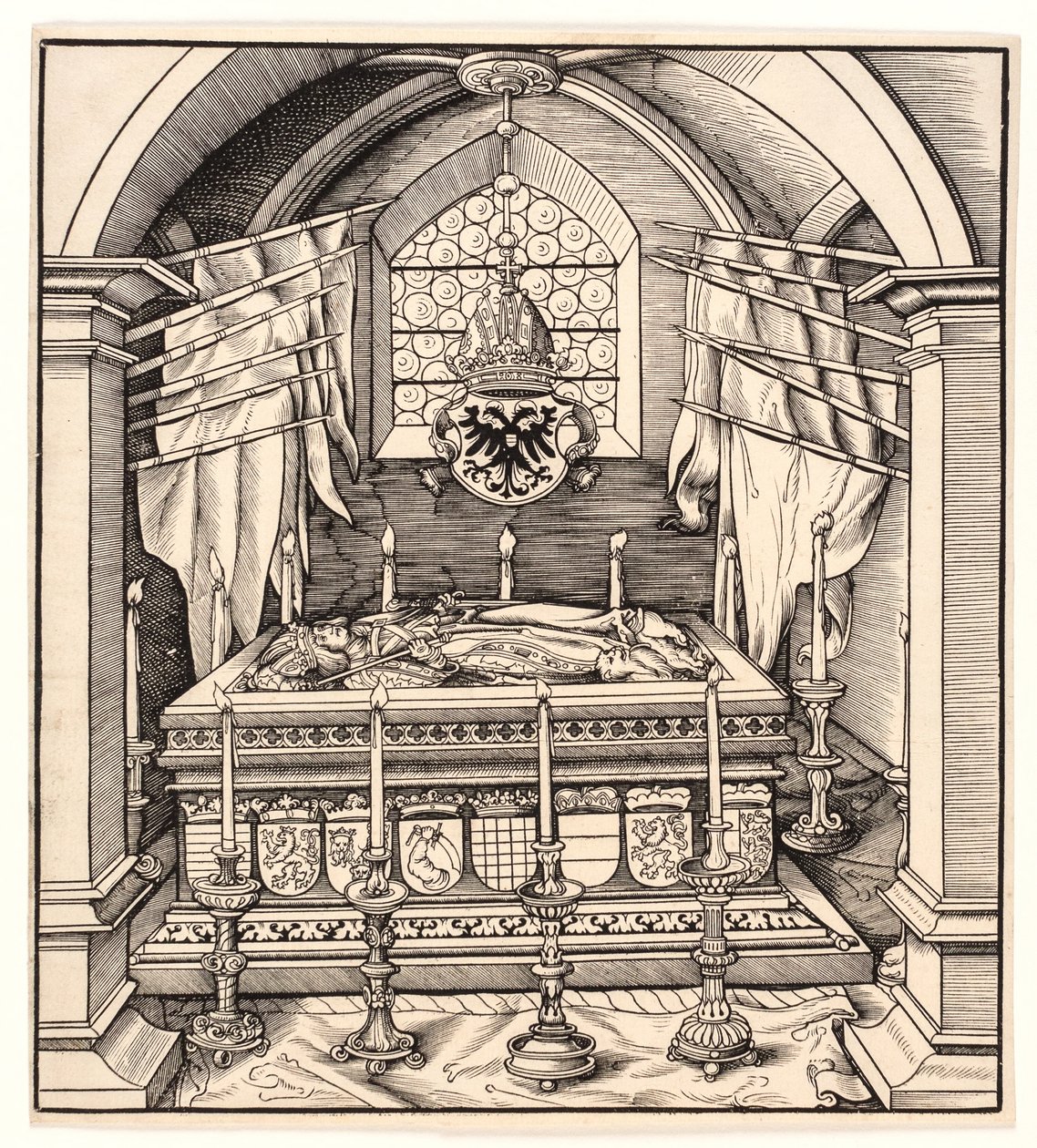 Den dyrebare grav af den gamle hvide konge af Leonhard Beck