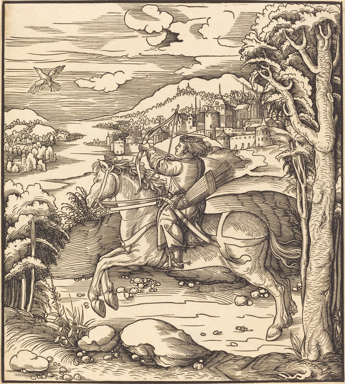 Prinsen ved Fuglefangsten af Leonhard Beck