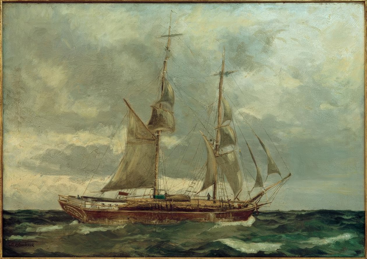 Skonnerbrigg af Leonhard Sandrock