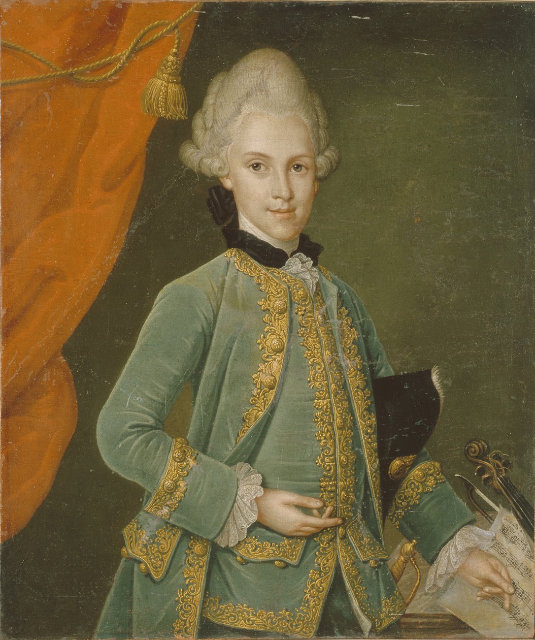 Portræt af grev Karl Gustav von Simolin 1715-1777 af Leonhard Schorer