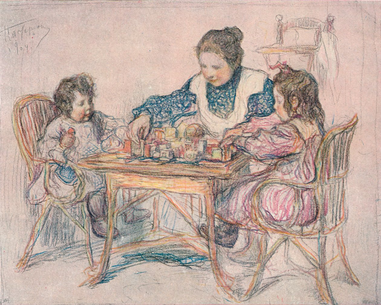 Tegning af Leonid Pasternak, 1904, 1906 af Leonid Osipovic Pasternak