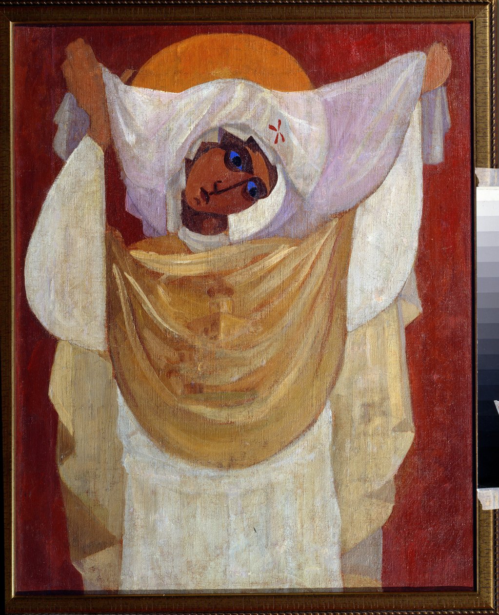 ""The Virgin of Help"" Maleri af Leonid Terentievich Chupyatov (1890-1941) 1920-1930 Privat samling af Leonid Terentlevich Chupyatov
